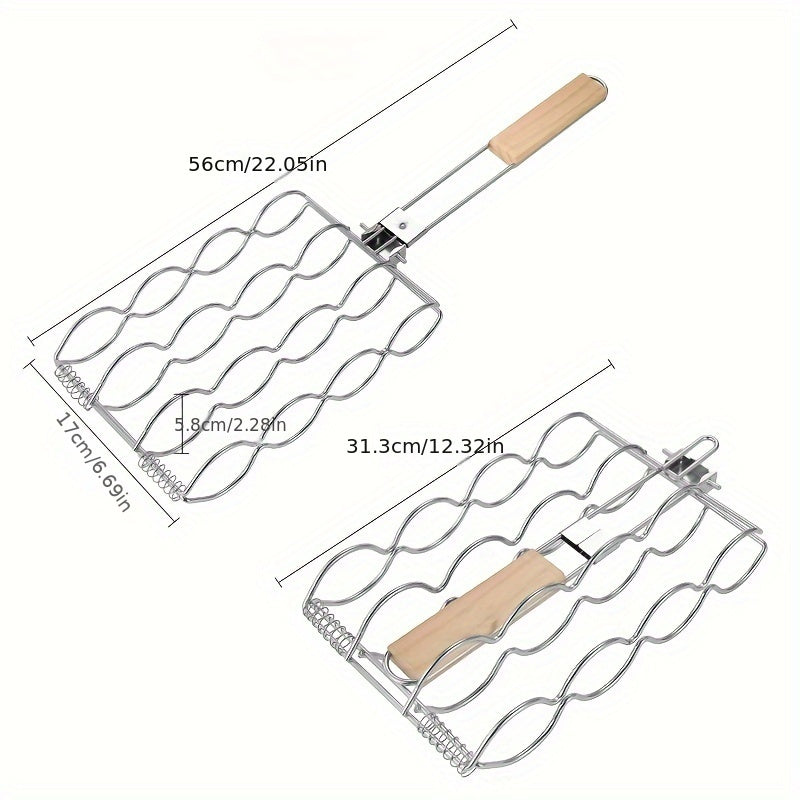 Iron Grill Basket for BBQ & Grilling-3