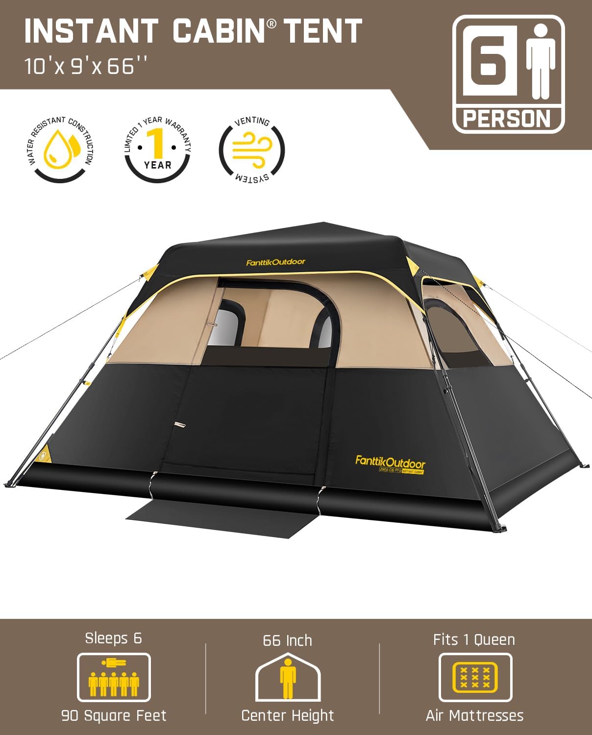 Family-Friendly Instant Cabin Tent™