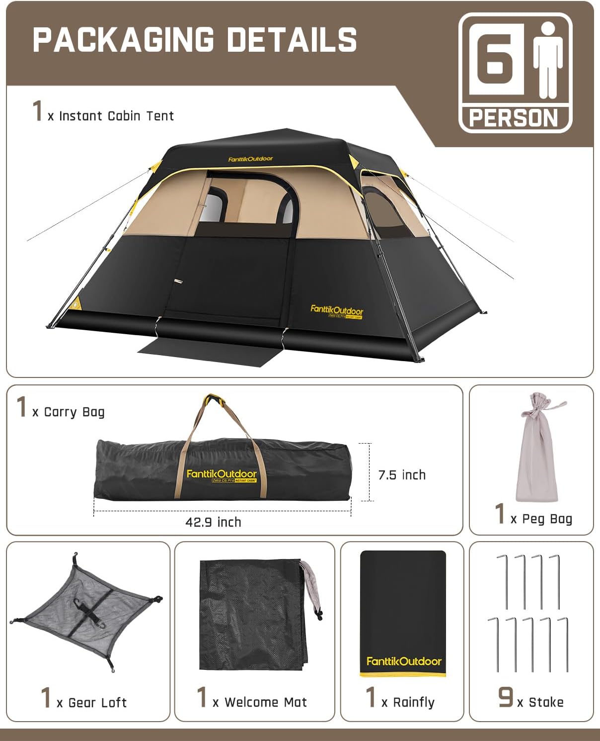 Family-Friendly Instant Cabin Tent™