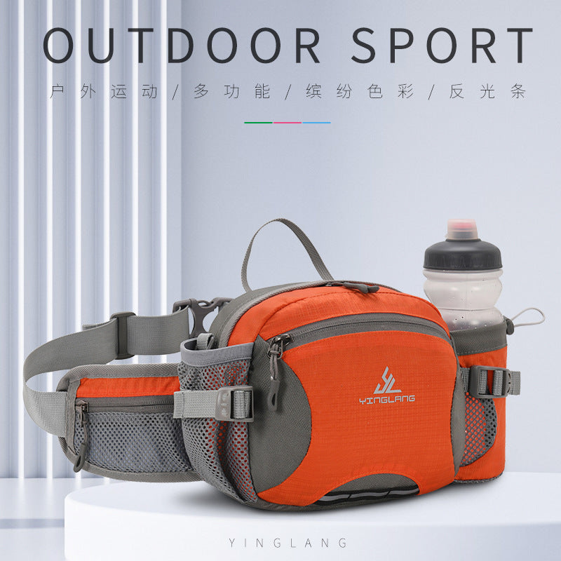 Outdoor Waist Bag with Bottle Holder Cycling Fanny Pack Multifuction Hiking-1