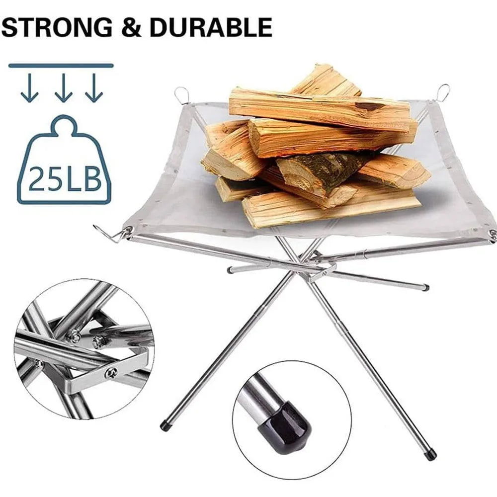 Stainless Steel Outdoor Camping Campfire-2