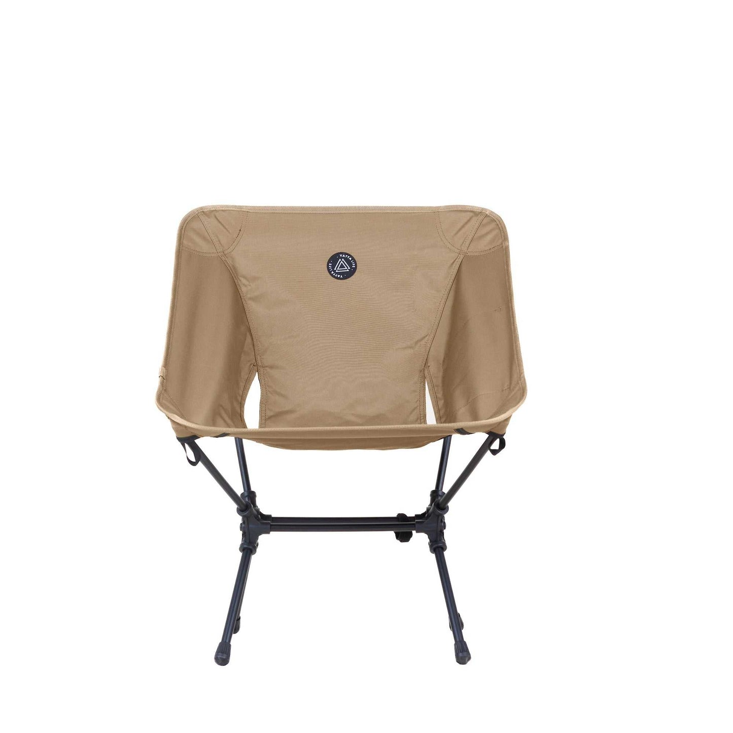 Low Back Ultralight Folding Camping Chairs With Storage Pouch - Black-2