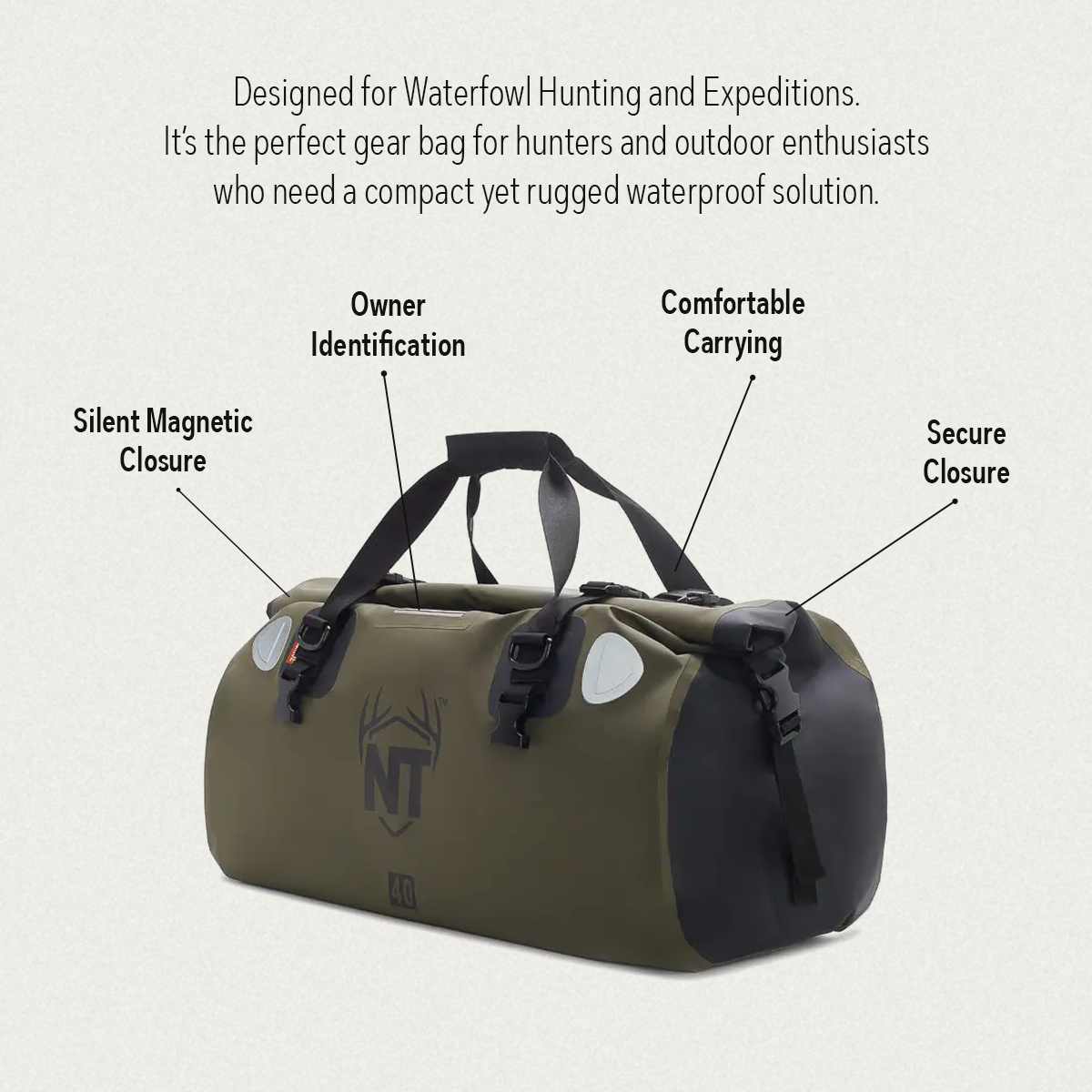 PEAK SERIES - RANGE ROVER DRYPAK DUFFEL 40L-4