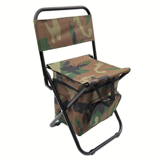 Foldable Camping Chair with Cooler Bag-0